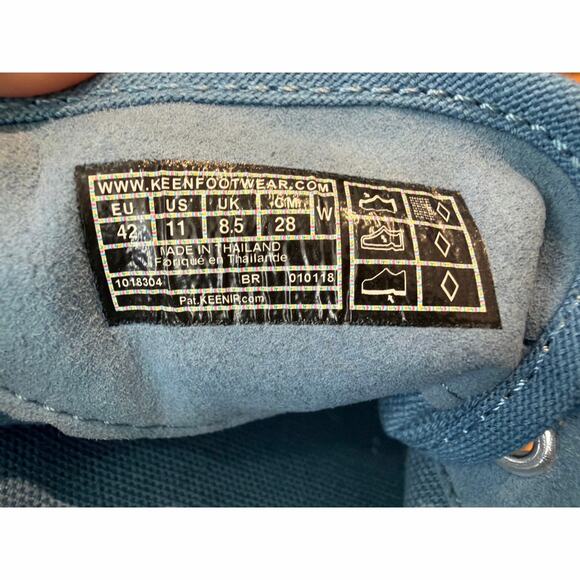 KEEN Sneakers Womens Size 11 Elsa II Textured Canvas Retro Blue Lace Up Shoes - Picture 7 of 7